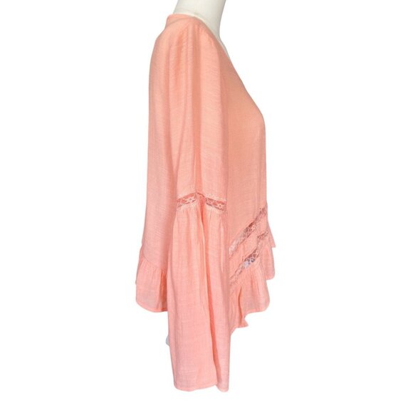 Anthropologie E&M Round Neck Long Sleeve Lightweight Flowy Pullover Top L - Picture 5 of 10